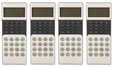 4x M-abacus Calculatrice De Poche Avec Horloge | Calculatrice De Bureau