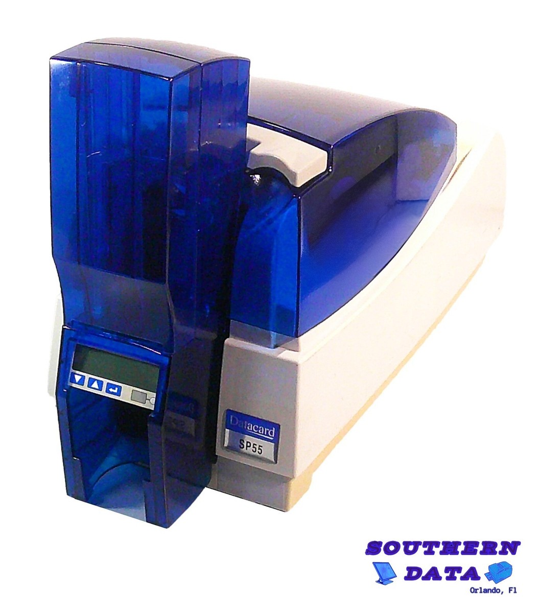 DATACARD SP55 ID CARD PRINTER DUAL-SIDED w/Power Supply | eBay