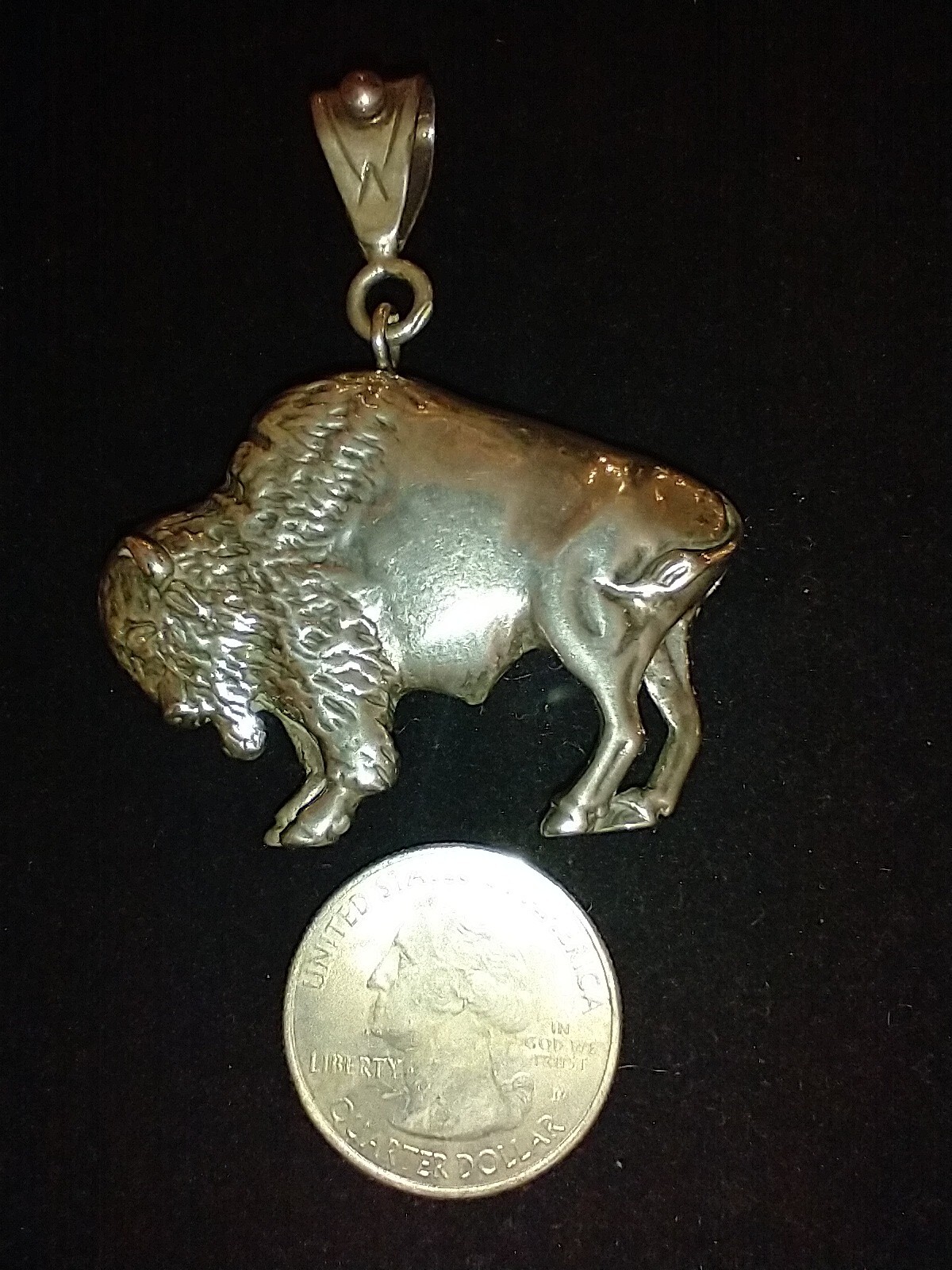 Native American Buffalo Pendant - image 2