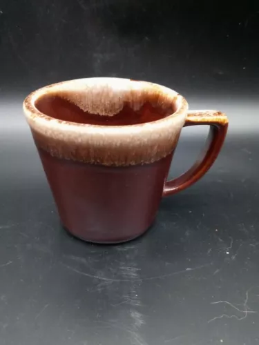 VTG McCoy Brown Drip Glaze Coffee Mug/Cup