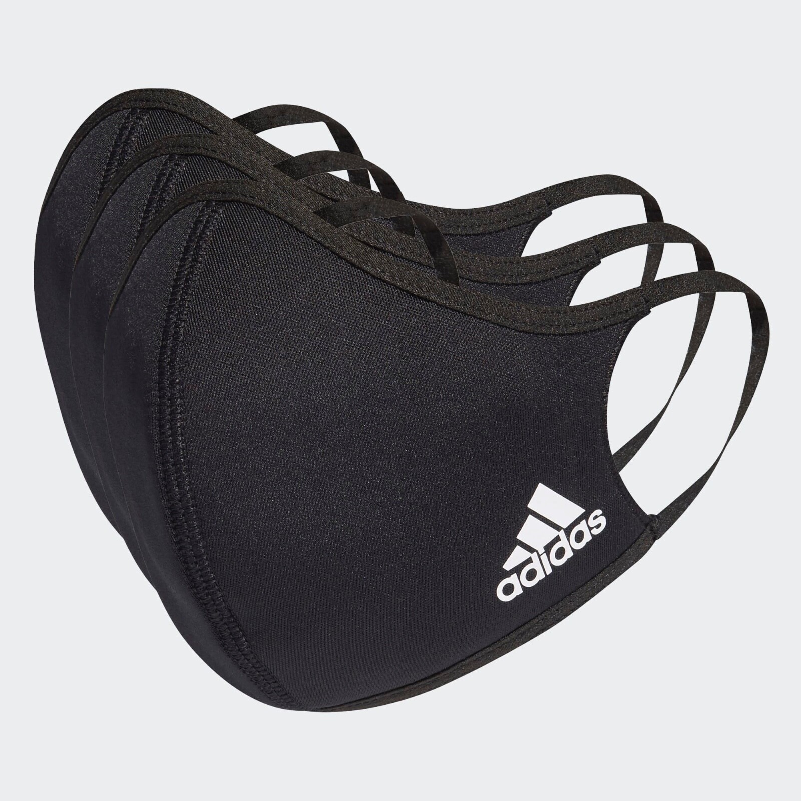 Черные маски для лица Adidas (3 упаковки) H13185, Размер маленький