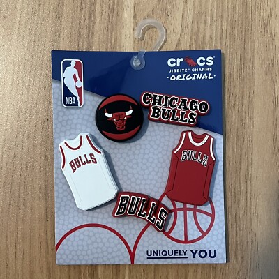 CROCS Jibbitz Charms 5-Piece NBA Chicago Bulls