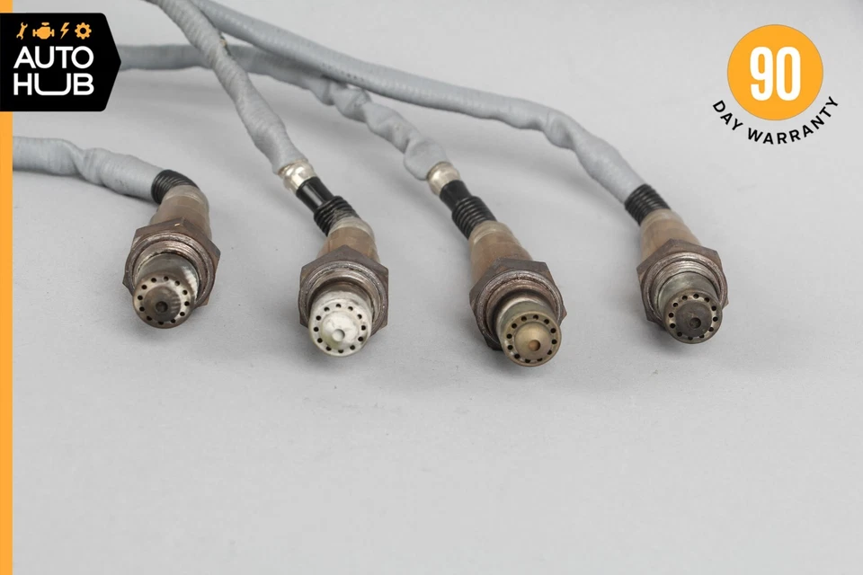 Mercedes R230 SL600 S600 CL600 S65 AMG Oxígeno O2 Sensor Lambda Juego de 4 OEM 75k Foto 4 de 4