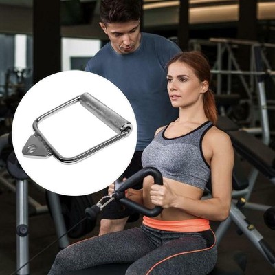 2x  Cable Machine Attachments Tricep Rope D Handle Cable Pully Equipment I9S5