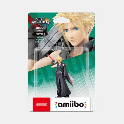 Nintendo Amiibo FFVⅡ Cloud Player 1 & 2 & Sephiroth Figure (Smash