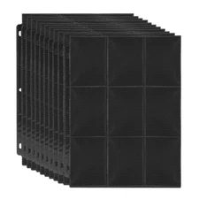 540 Pockets Card Sleeves Binder Sheets 9 Pocket Page Protector for Trading Cards