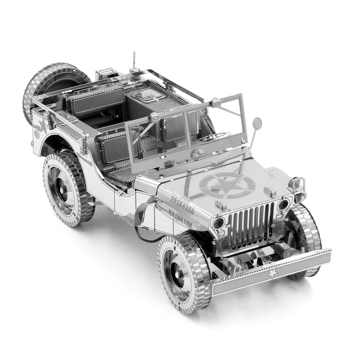 Willys Jeep Overland Metal Earth ICONX 3D Laser Cut Metal Model Kit ICX139