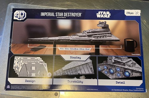 4D BUILD Puzzles, Star Wars Deluxe Imperial Star Destroyer 3D Model 278pc - Picture 2 of 3