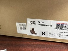 Ugg Zea Wedge Boots Waterproof Suede Women US 8 New In box Chocolate