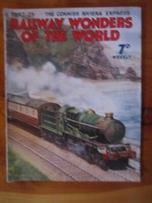 MAGAZINE RAILWAY WONDERS OF THE WORLD JULY 19, 1935 PART 25 ***** GREAT **