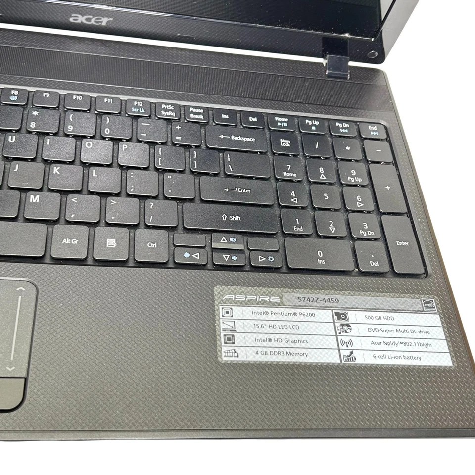 Ноутбук Acer Aspire 5742Z PEW71 нотбук Intel Pentium P6200 НЕПРОВЕРЕННЫЙ - Изображение 4 из 4
