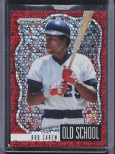 2021 Panini Prizm #OS-5 Rod Carew Old School Red Donut Circles Prizm #/99