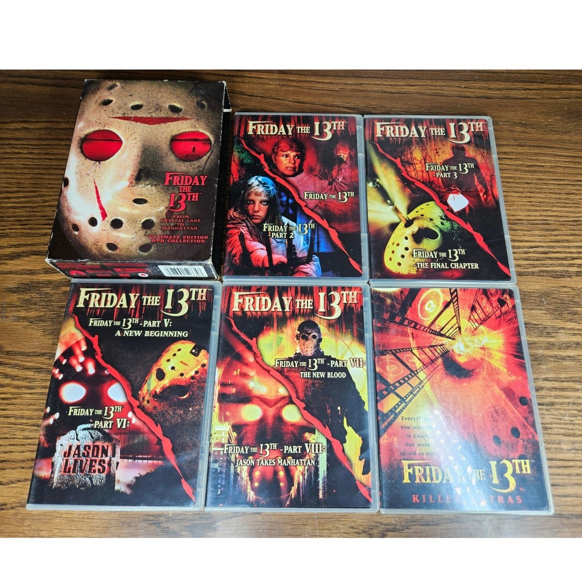 Friday the 13th Ultimate Edition DVD Collection Parts 1-8 Box Set