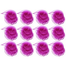 12Pcs Dance Scarves 24" x 24" Juggling Scarves for Magic Music Plum Red