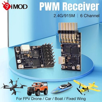 9IMOD 2,4G/915M Dualband-Empfänger PWM-Empfänger 6CH  mit Spannungsrückmeldung