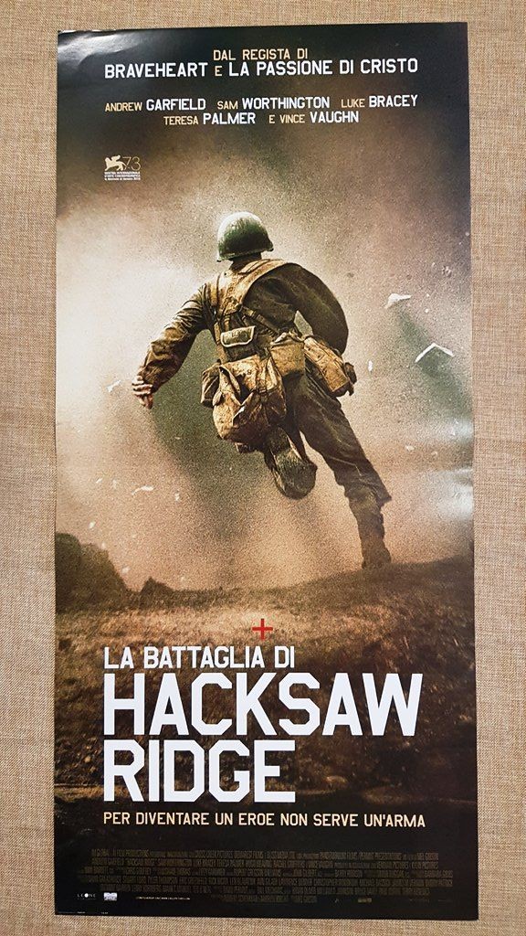 Locandina originale film La battaglia di Hacksaw Ridge (2017) - Regia di Mel Gibson