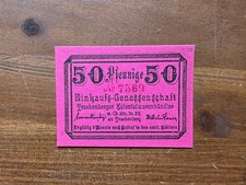 KHG 484 Einkaufs Genossenschaft Trachenberger Kolonialwarenhä. 50 Pfennig o.D.