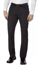 Urban Star  Men's Stretch Relaxed Fit Straight Leg Pants black 40x30