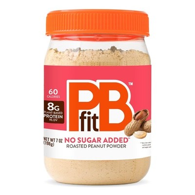 PBfit 7 Ounce No Sugar Added Peanut Butter Powder, Powdered Butter... 