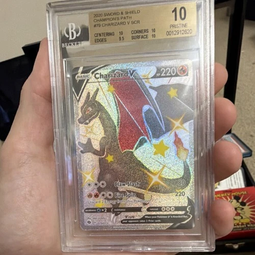 Pokémon Charizard V Secret Rare Holo BGS 10 Champions Path 79/73