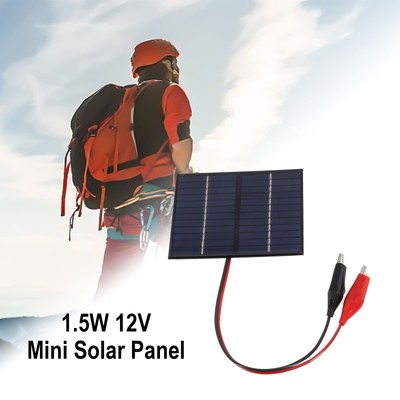 1,5W 12V Solarpanel kompakt und leicht hocheffizient Outdoor Abenteuer