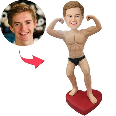 Custom Bobblehead Body Builder Personalized Gift for Couples Unique Home Decor