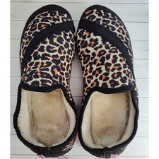 FitKicks Kozikicks Cheetah Leopard Catwalk Slipper Shoes Women US Medium 7-8