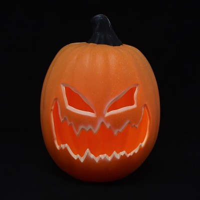 Jack O Lantern Decor: Halloween Pumpkin Lights - Lighted Big Jack-O-Lantern