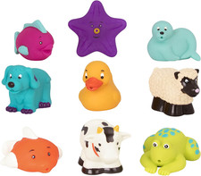  Assorted Bath Toys   9 Pieces Animal Squirters   Pool   10 Months   Bath Budd