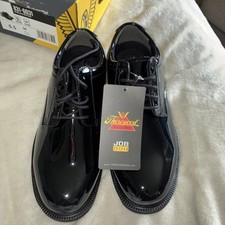 Thorogood Black High Shine Mens Oxford Lace Up Made in USA Dress Shoes 6.5