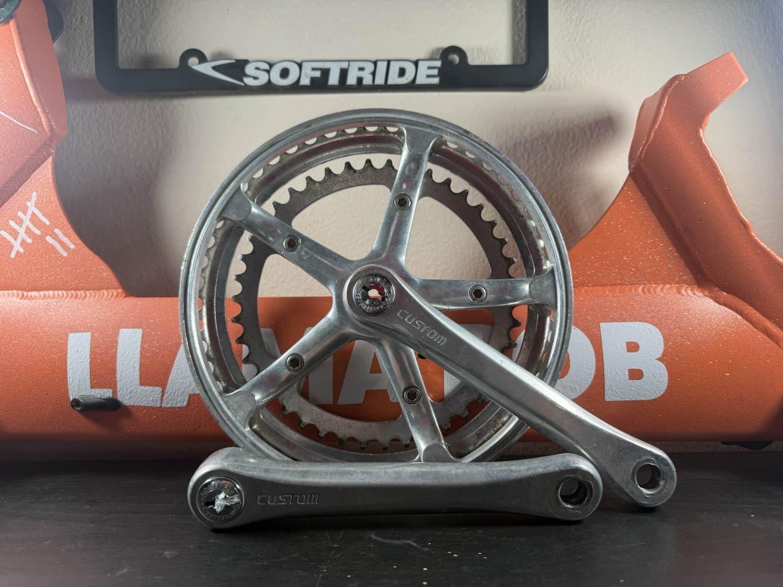 SR SUPER CUSTOM CRANKSET DOUBLE 42-52 TOOTH 170 MM ARMS 6, 7