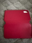 Apple Leather Folio Case Cover for Apple iPhone X - Red — photo 4