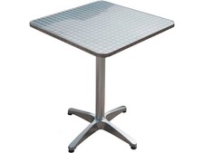 Table De Bistrot 950364, Aluminium, Argent, 60 X 60 X 70/110 CM - A