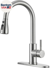 Kitchen Faucets with Pull down Sprayer, High Arc Single Handle Stainless Steel C