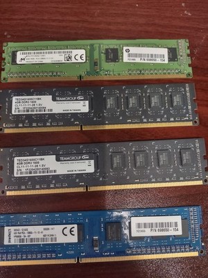 LOT OF 4 SAMSUNG 4GB 1Rx8 PC3-12800U DDR3-1600 Desktop Memory RAM