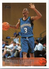 1996-97 Topps #177 Stephon Marbury RC Rookie Card. rookie card picture