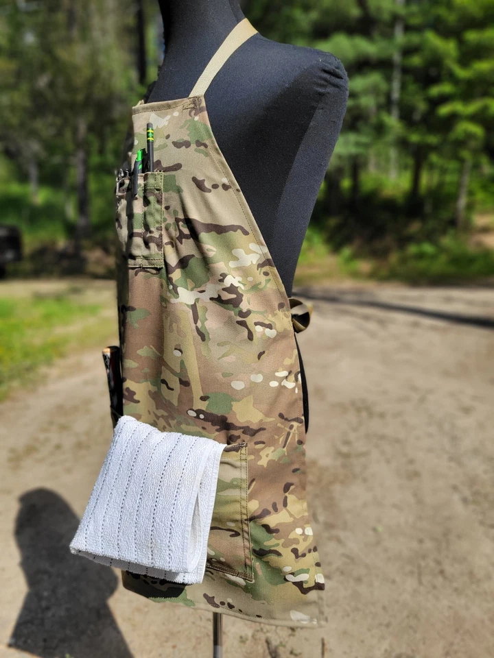 Apron Mens Multicam Camo Gunsmith Cooking BBQ Quality Made In the USA - Image 4 of 4