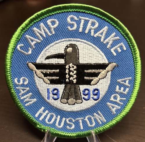 BSA Boy Scout Patch Camp Strake 1999 Sam Houston Area Council Texas - Picture 1 of 2