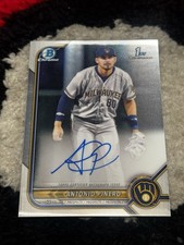 2022 Bowman Chrome Antonio Pinero CPA-AP 1st Auto | Milwaukee Brewers