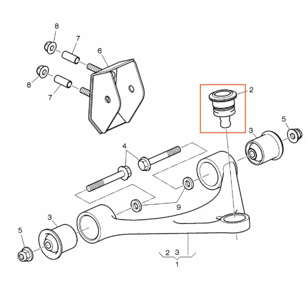 For Bentley Mulsanne 2011+ Front Upper Control Arm Ball Joint 3Y0407041A