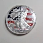 2023 1 oz Colorized American Silver Eagle - .999 Fine Silver - Flag Edition