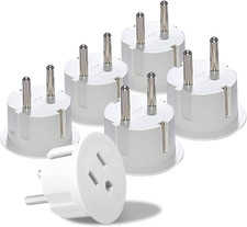 OREI American USA to European Plug Adapter   Type E/F Schuko Plug Adapter - Use