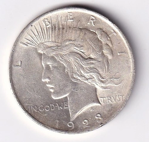 1923 Peace Silver Dollar $1 Coin 90% Silver n.234