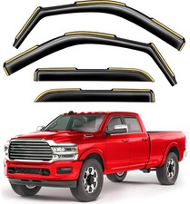 In-Channel Window Rain Guards Fit for Truck Dodge RAM 2500 3500 2019-2026 Crew C