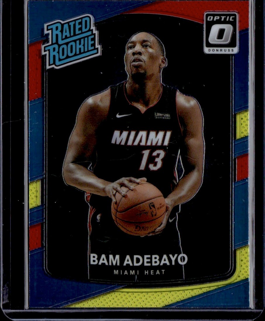 2018 Panini Donruss Optic Bam Adebayo #187 Red Yellow RC