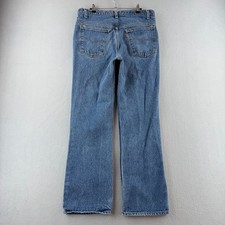 Vintage Levis Jeans Mens 36x31 Fits 34x30 Orange Tan 517 Bootcut 80s USA MADE