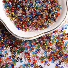 500/1000pcs 3/4mm Glass Beads for Jewelry Making - Colorful Crystal Beads USA