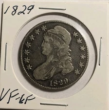 1829 Capped Bust Half Dollar Silver ---- Nice Condition Coin ----  #461D