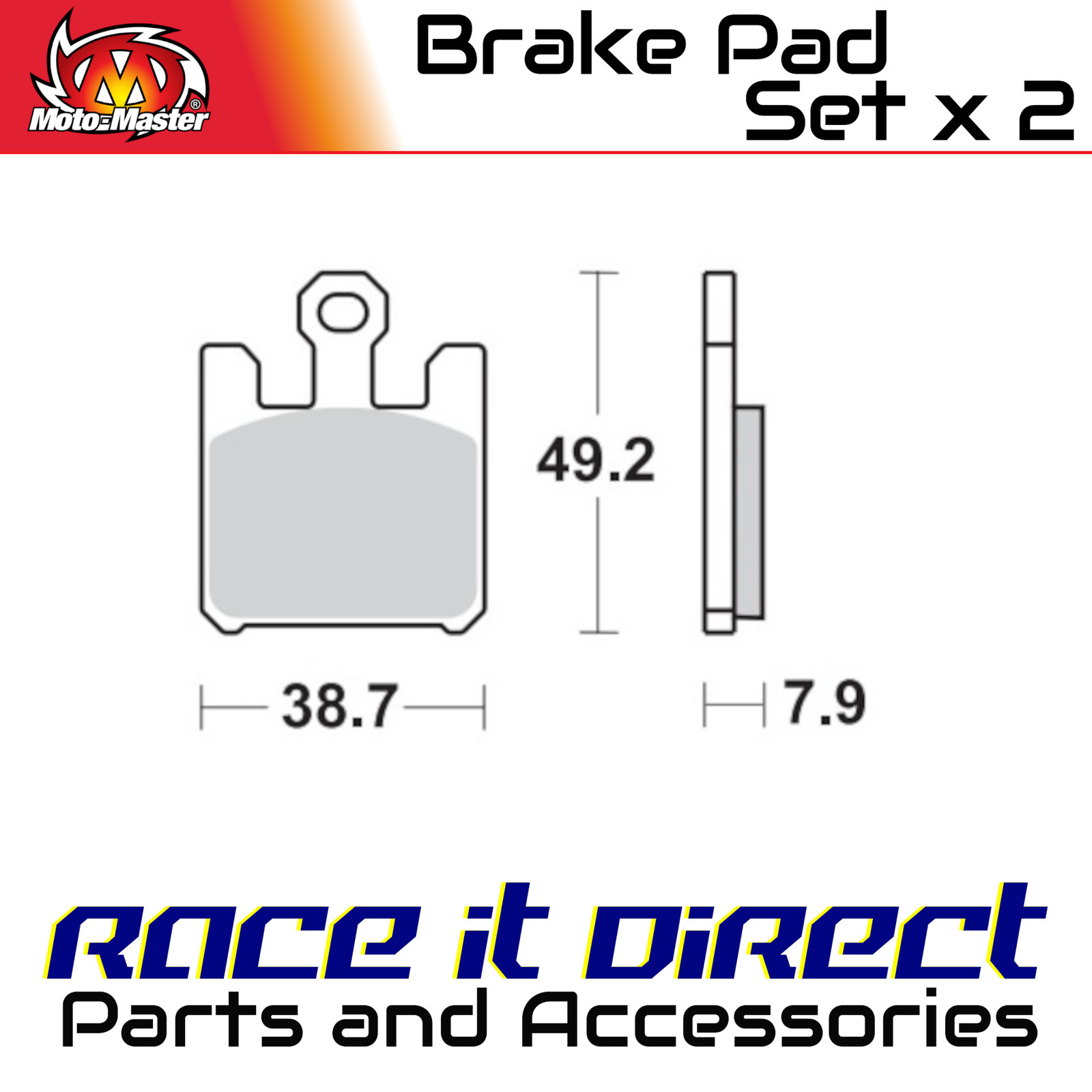 Moto-Master RoadPRO Sinder Brake Pad Front For Kawasaki VN 1600 2003-2013 406101 - Image 7