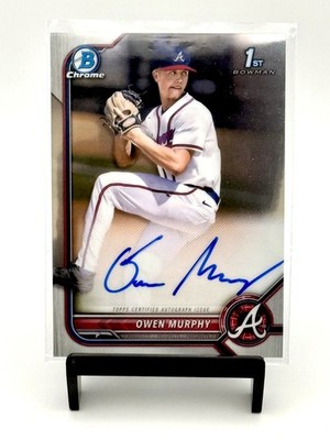 2022 Bowman Draft Chrome Autographs Owen Murphy #CDA-OM (AU, RC) Braves